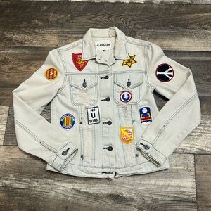 Carmar Pure Denim Light Wash
Distressed Patch Jacket Size S